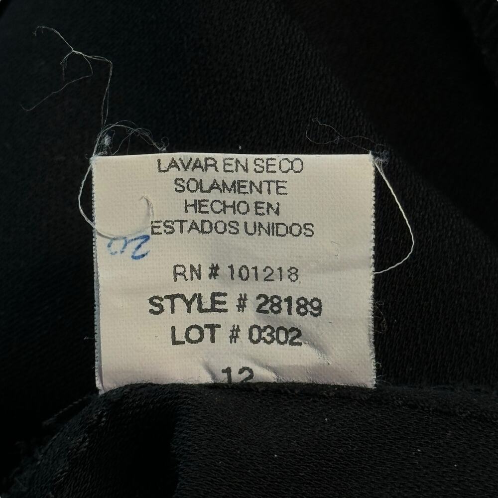 Lawrence Kurtz Sleeveless Top Black Evening SZ 12 Women's Closet Staple Back Zip - Picture 9 of 10